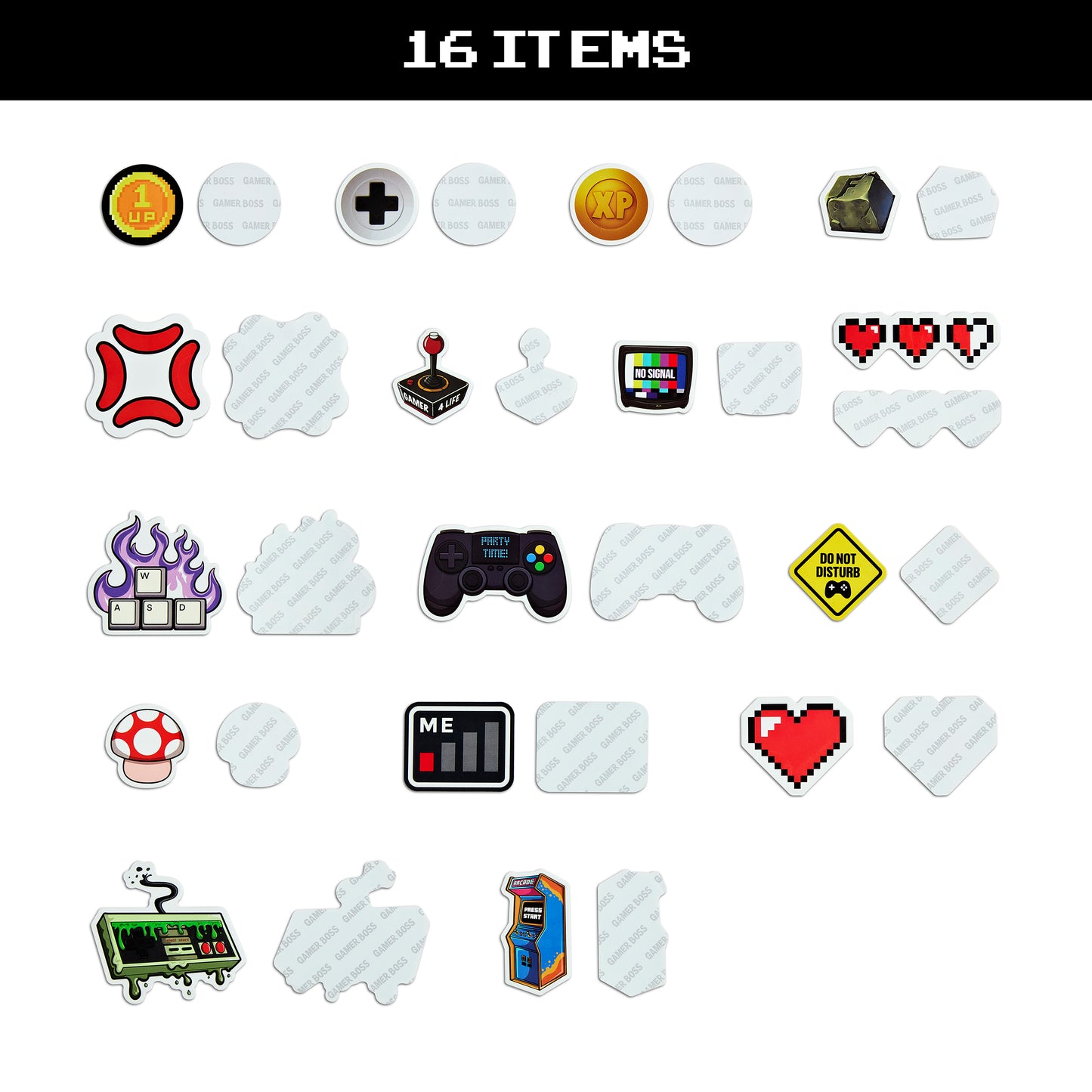 Gamer Boss Sticker Pack (64 Count)